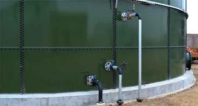 Các bể chứa nước thải thép men thủy tinh / 100 000 gallon bể nước 0