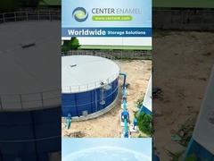 Kính hiệu suất cao được hợp nhất với thép GFS Tank với mái vòm