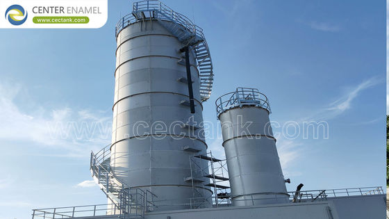 Lưu trữ ngũ cốc bằng thép không gỉ được lắp đặt để lưu trữ hàng rác khô