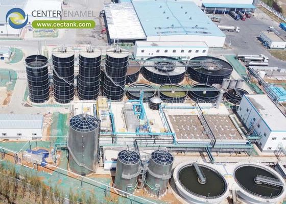 Các bể cân bằng thủy tinh dễ mở rộng hợp nhất với thép theo tiêu chuẩn AWWA D103-09 và EN/ISO28765