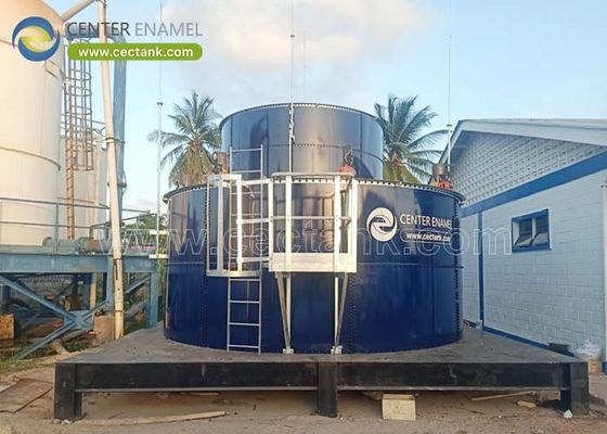 Các bể xử lý nước thải bằng thép lót thủy tinh cho các nhà máy xử lý nước thải gia đình