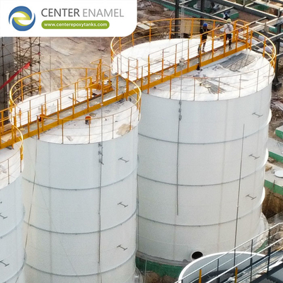 Bể chứa khí sinh học bằng thép tráng epoxy đáng tin cậy với bình chứa khí