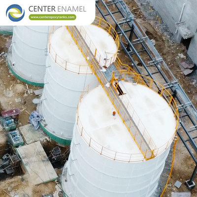 Các bể lọc chất thải bãi rác bằng thép phủ epoxy mạnh mẽ để ngăn chặn an toàn chất thải bãi rác