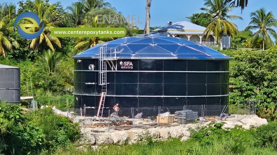 Các thùng chứa thép đệm được phủ epoxy cho nước mưa thu hoạch: Lưu trữ mưa thu thập hiệu quả