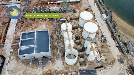 Bể chứa bùn thải bằng thép phủ epoxy liên kết bu-lông: Quản lý chất rắn từ nước thải đã xử lý
