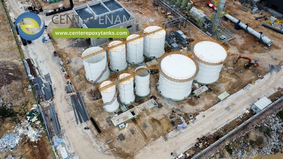 Bể chứa bằng thép sơn epoxy liên kết bu-lông cho nước thô: Lưu trữ hiệu quả cho nước chưa qua xử lý