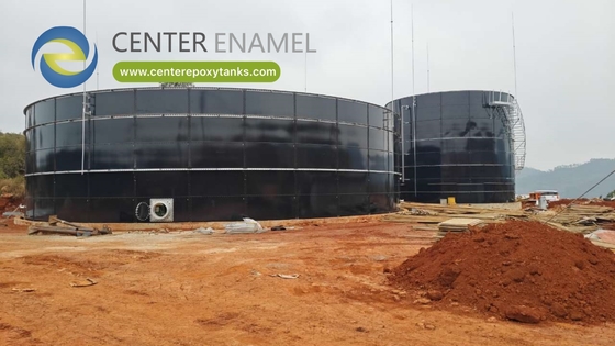 Bể chứa bằng thép sơn epoxy có bu-lông để lưu trữ bùn: Chứa các hỗn hợp lỏng-rắn đa dạng