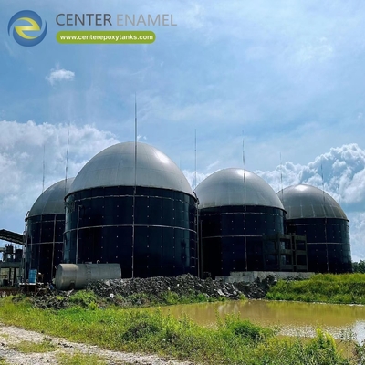 Mái kép cho Bể Biogas từ Rơm Rạ Lúa Mì: Lưu trữ khí sinh học từ sinh khối nông nghiệp.