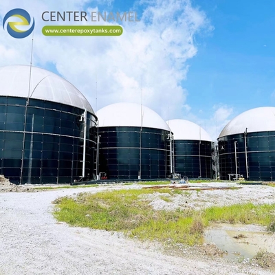 Bể khí sinh học để xử lý chất thải công nghiệp: Khối chứa chính để tiêu hóa khí sinh học.