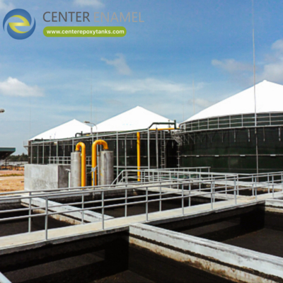 Bể biogas cho nhà máy chế biến thực phẩm: Bể chứa chính để phân hủy biogas.