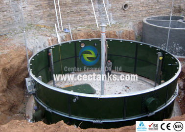 Khách hàng thủy tinh hợp nhất với thép bể lưu trữ nước thải với loại thép ART 310