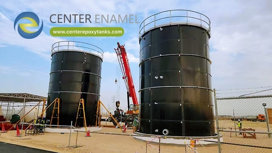 Bể chứa khí sinh học bằng thép phủ epoxy liên kết bu-lông: Lưu trữ an toàn khí sinh học được tạo ra