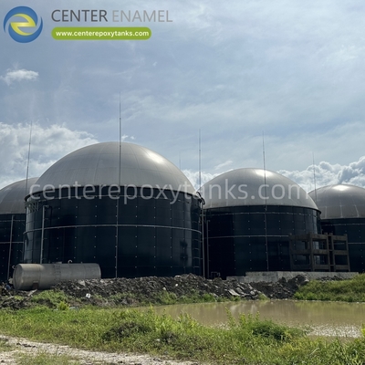 Mái kép cho bể biogas nông trại: Lưu trữ biogas từ chất thải nông nghiệp.