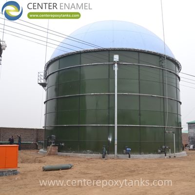 Bể chứa biogas màng đôi cho bể biogas: Thường được sử dụng làm vòm linh hoạt để thu và lưu trữ khí trực tiếp phía trên bể phân hủy