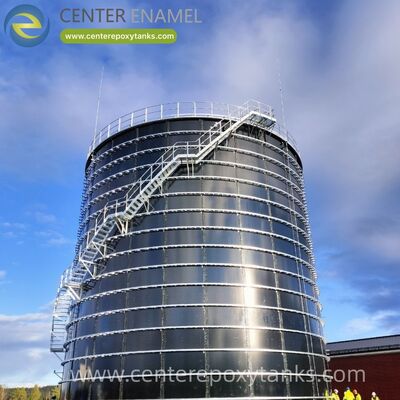 Các bể thép époksi liên kết như bể lên men chất thải thực phẩm: Các thùng tiêu hóa mạnh mẽ được thiết kế để phân hủy hữu cơ và thu gom khí sinh học.