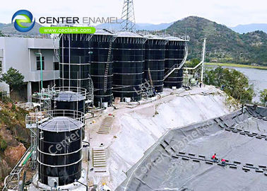 40000 Gallon Glass Fused To Steel Waste Water Storage Tanks cho nhà máy xử lý nước thải công nghiệp