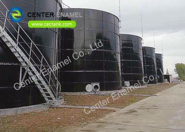 Kính đúc vào thép Bolted bể lưu trữ nước thải cho nhà máy khí sinh học, nhà máy xử lý nước thải