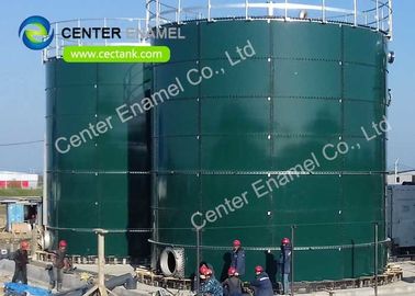Nhà máy xử lý nước thải Thủy thạch thép tanks với mái và sàn tự hỗ trợ hình nón