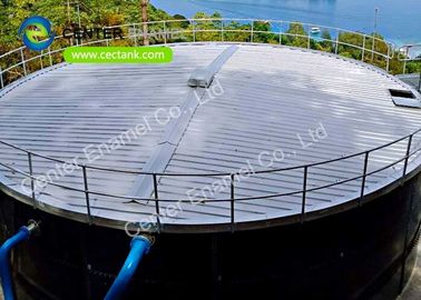 Thép không gỉ Bolted thùng chứa nước thải công nghiệp với mái vòm