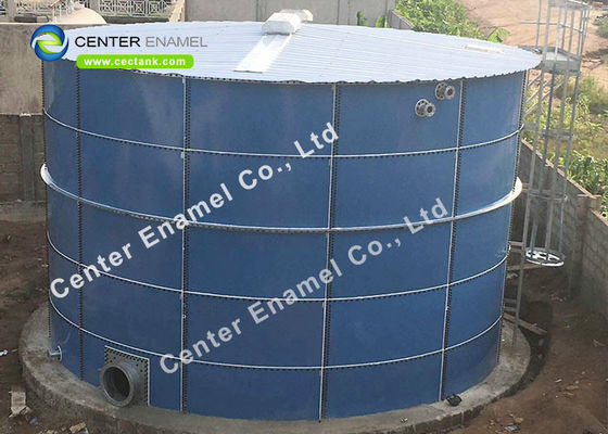 Các bể lưu trữ nước lót thủy tinh màu xanh đậm 14pH để xử lý nước liếm