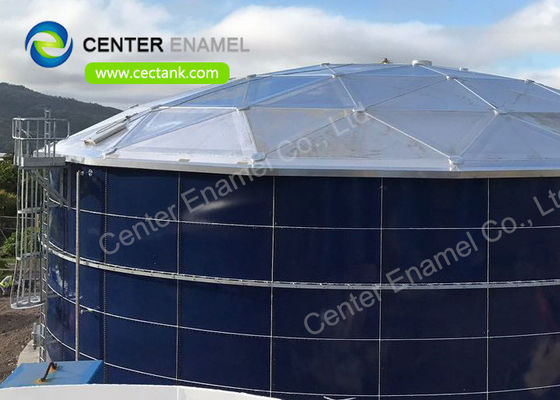 Các bể lưu trữ GRP trên mái nhà để xử lý chất thải