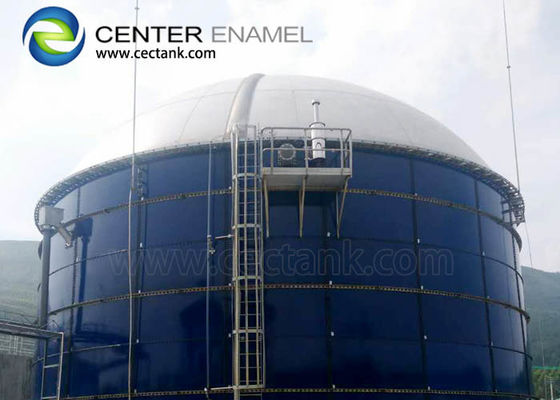 Các bể lưu trữ nước thải bằng thép đệm trong dự án xử lý nước thải đô thị