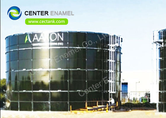 Kính nóng chảy thành thép Digester Anaerobic Tank xử lý nước thải