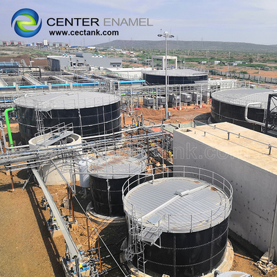 Các bể lưu trữ bùn thép mịn cho nhà máy xử lý nước thải
