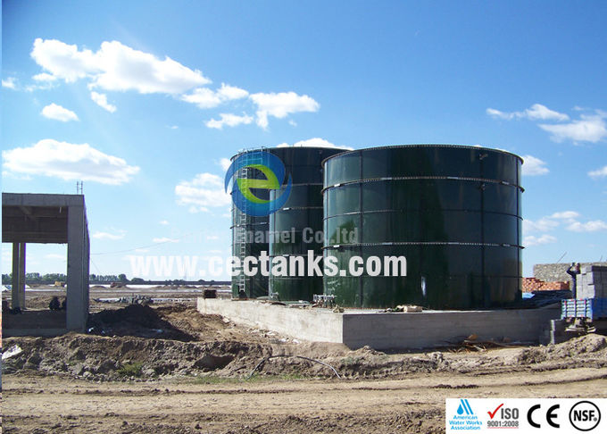 Thép phủ thủy tinh 5000m3 Biogas Storage Tank bền và mở rộng 1