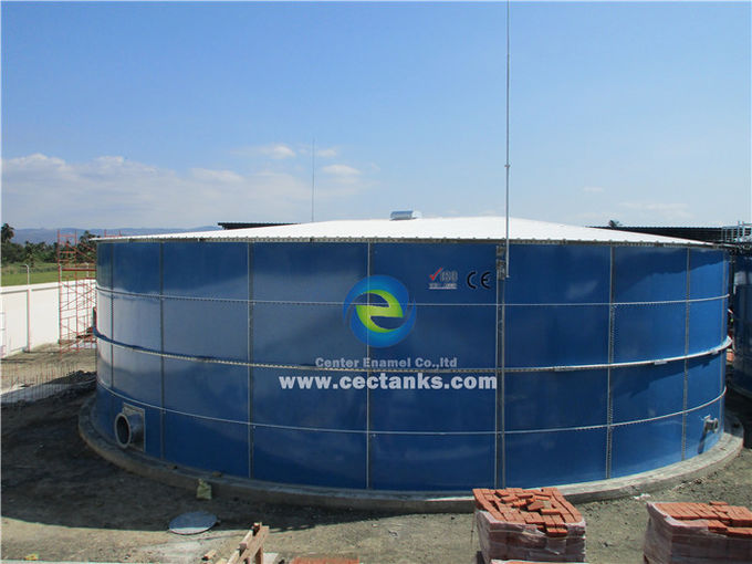 Mini Biogas Anaerobic Digester Tank, Glass Fused to Steel Tank cho khí / lỏng không thấm 1