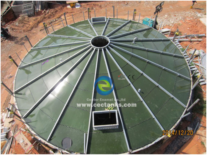 Trung tâm nhựa mỡ bộ sưu tập di động Biogas Anaerobic Digester Tank để xử lý nước thải ISO 0