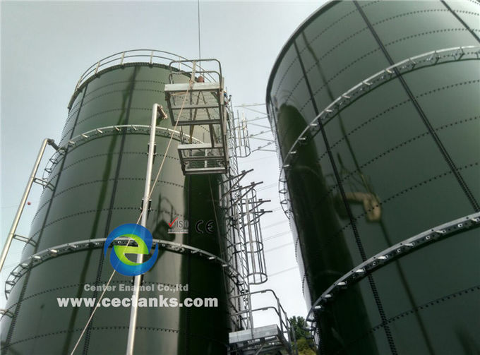 Mini Biogas Anaerobic Digester Tank, Glass Fused to Steel Tank cho khí / lỏng không thấm 3