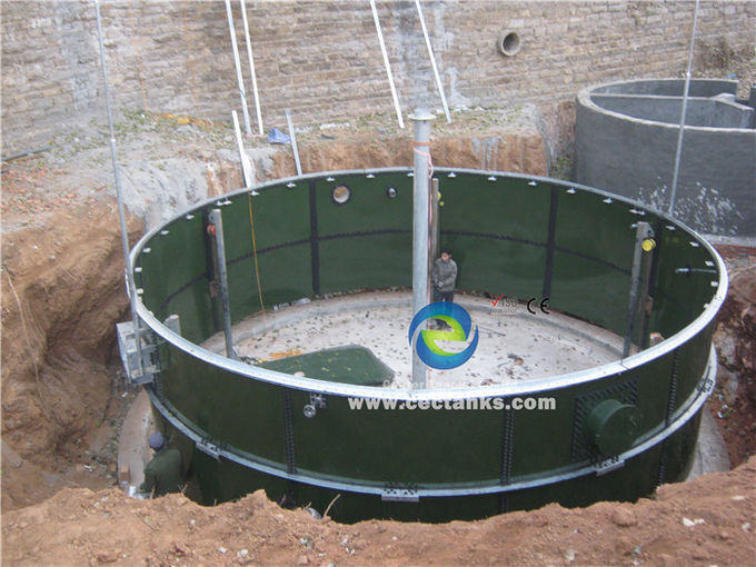 Trung tâm nhựa mỡ bộ sưu tập di động Biogas Anaerobic Digester Tank để xử lý nước thải ISO 1