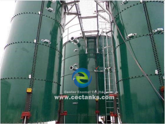 Dự án lưu trữ nguồn cung cấp nước thủy tinh hợp nhất với thép bể nước silo thùng chứa phù hợp với NSF 61 / ANSI 2