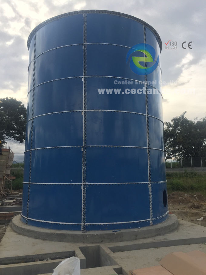 thủy tinh hợp nhất với thép bể nước công nghiệp để làm sạch nước / xử lý nước biển 0