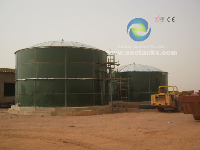 1000 M3 Solid Enamel Fire Water Tank Lượng lớn cho ngành công nghiệp an toàn cháy 1
