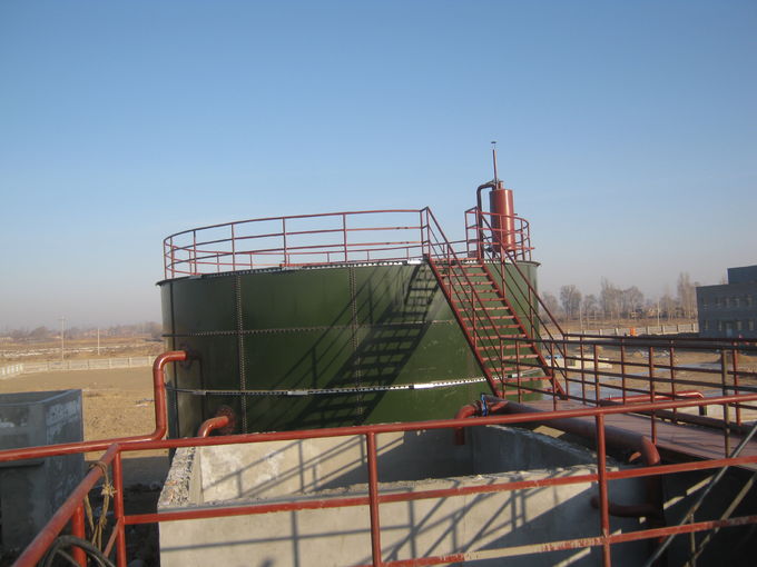 GLS Biogas Storage Tank For Anaerobic Digestion Treatment with Double Membrane Roof or Enamel 0