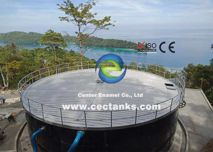 Thép thủy tinh nóng chảy bể lưu trữ chất lỏng Silos Biogas container Acid And Alkalinity Proof 0