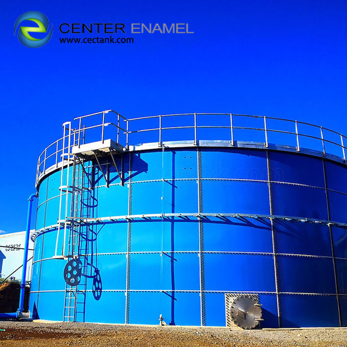 Các bể lưu trữ chất lỏng bằng thép đinh để xử lý nước thải dầu và khí 0